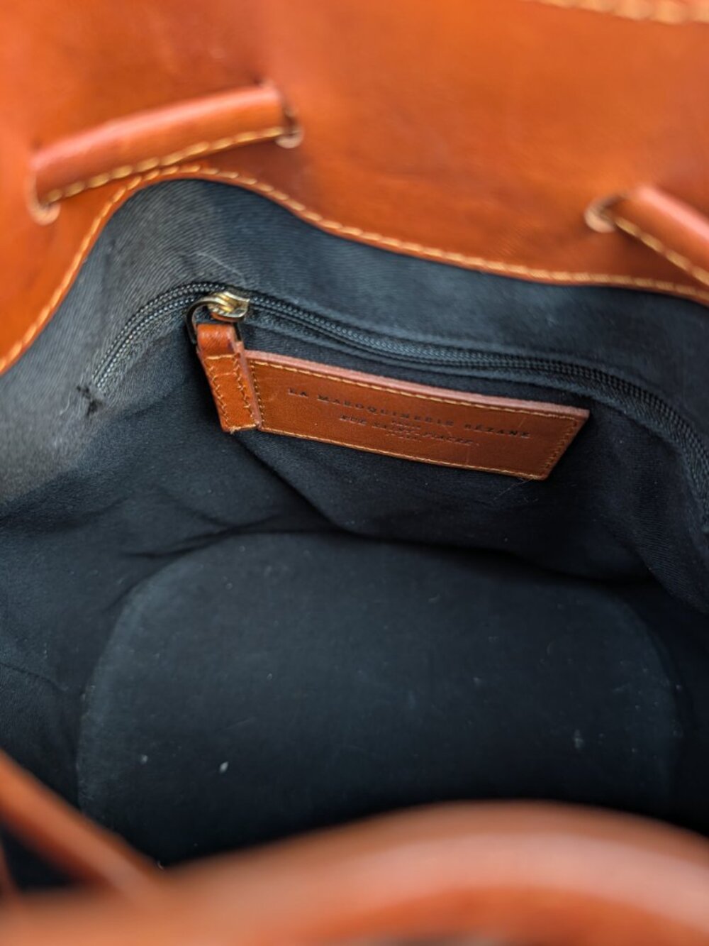 Sézane Farrow Bag Natural Heritage Leather - Picture 7 of 9